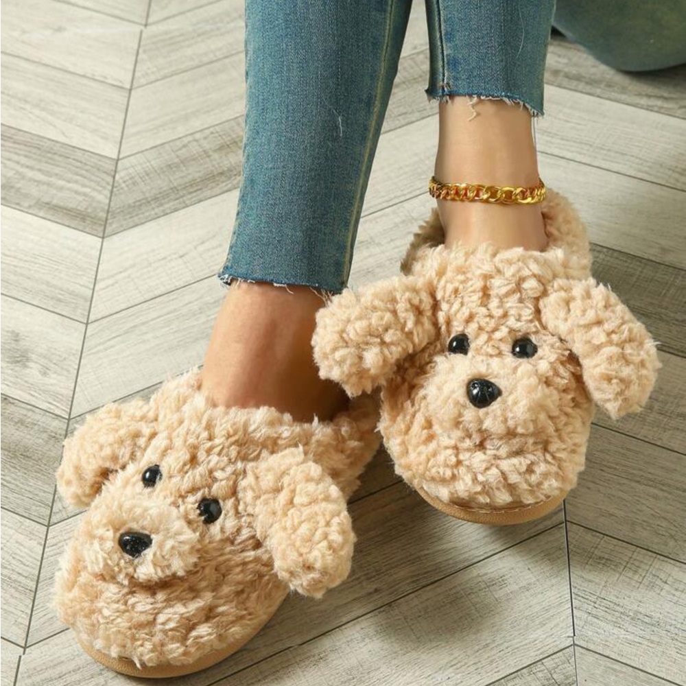 Puppy Fun Furry Slippers